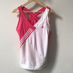Adidas ClimaCool Pink/White Tank Top Size M
